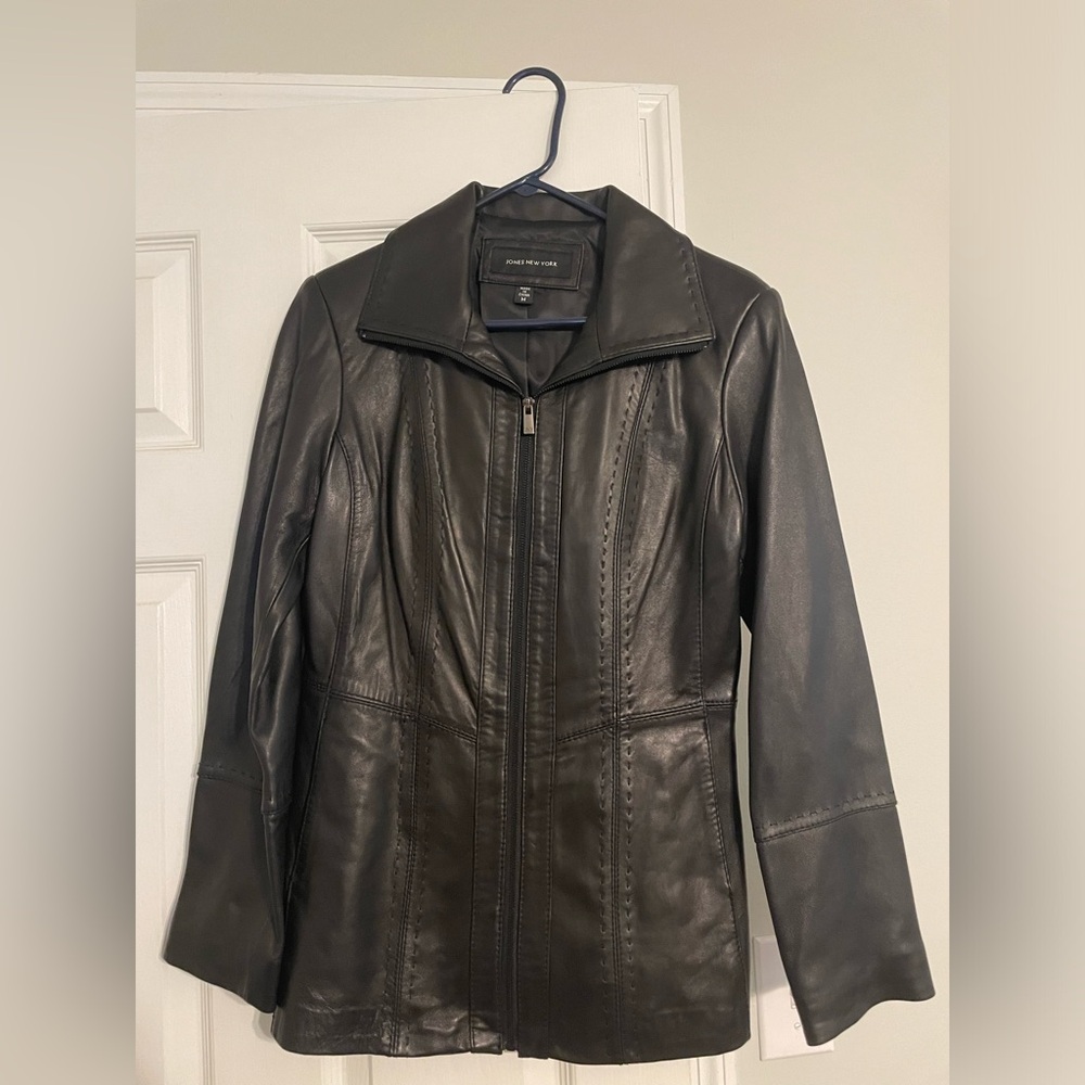 Jones New York Women's Leather Jacket
